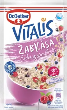 Dr. Oetker Vitalis Zabkása Cukorcsökkentett erdei gyümölcsös