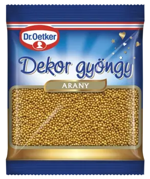 Dr. Oetker Dekor gyöngy arany