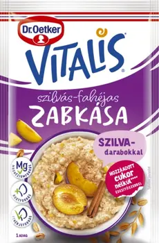 Dr. Oetker Vitalis Zabkása Hozzáadott cukor nélkül szilvás-fahéjas