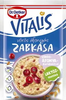 Dr. Oetker Vitalis Zabkása Laktózmentes vörös áfonyás