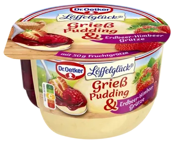Dr. Oetker Grízpuding epres-málnás öntettel
