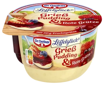 Dr. Oetker Grízpuding pirosgyümölcsös öntettel
