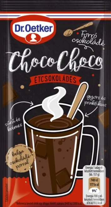 Dr. Oetker Choco-Choco forró csokoládé étcsokoládés