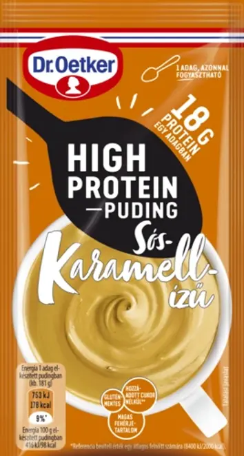 Dr. Oetker High Protein pudingpor sós-karamellízű