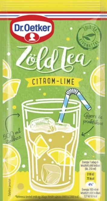 Dr. Oetker Zöld Tea citrom-lime