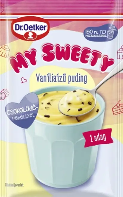 Dr. Oetker MY SWEETY vaníliaízű puding csokoládépehellyel