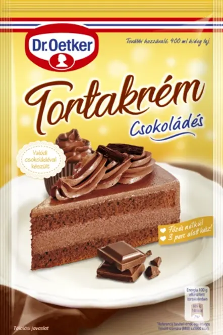 Dr. Oetker Tortakrém csokoládés