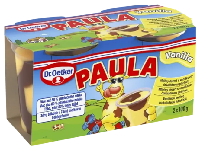 Dr. Oetker Paula vaníliaízű puding csokoládéízű foltokkal
