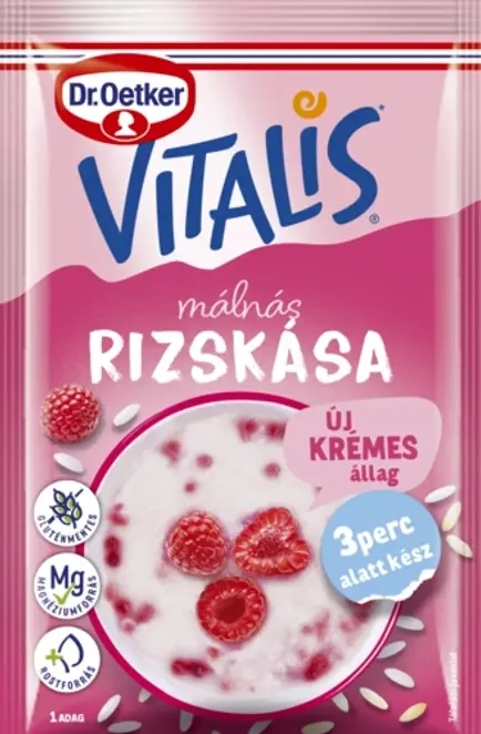 Dr. Oetker Vitalis Rizskása málnás