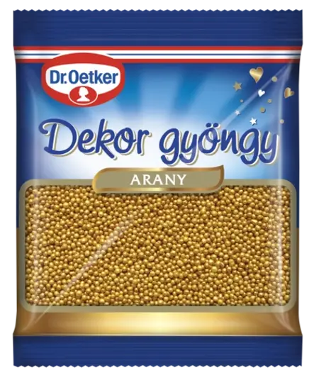 Dr. Oetker Dekor gyöngy arany