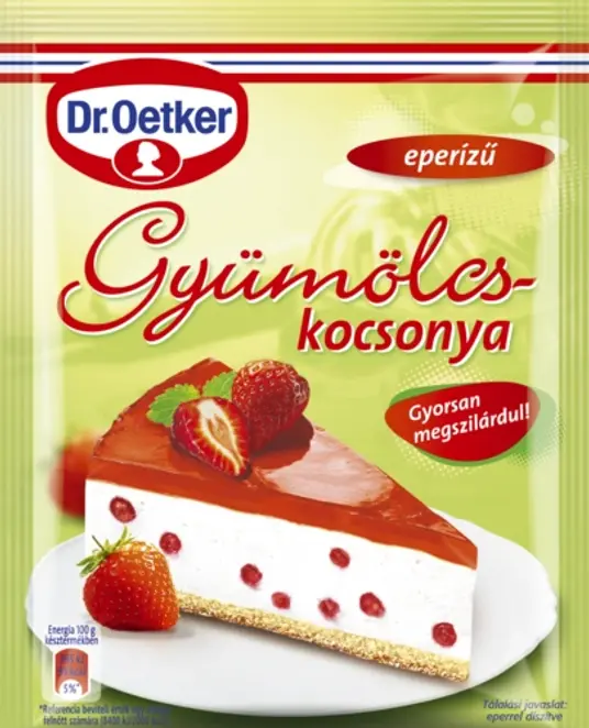 Dr. Oetker Gyümölcskocsonya eper ízű