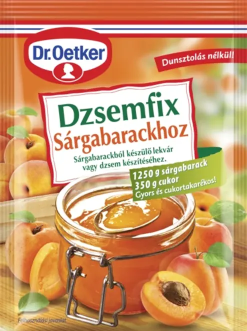 Dr. Oetker Dzsemfix Sárgabarackhoz