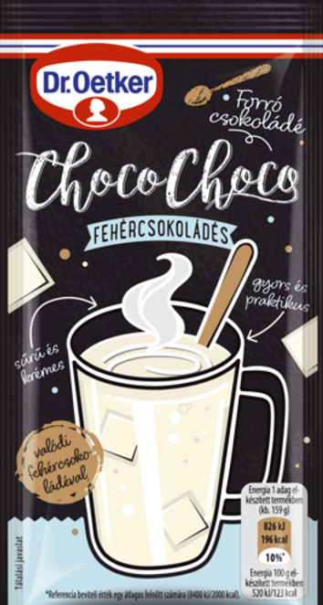 Dr. Oetker Choco-Choco forró csokoládé fehércsokoládés