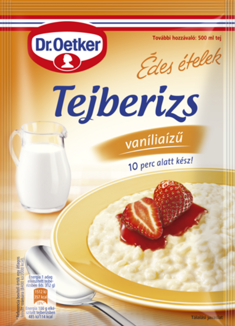 Dr. Oetker Tejberizs vaníliaízű