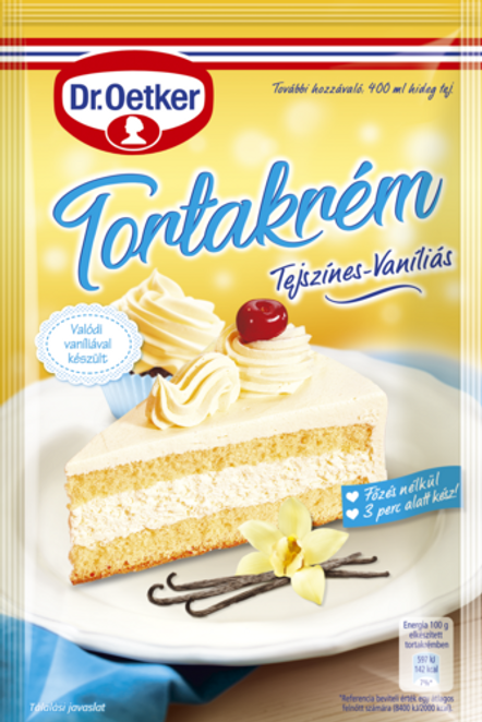 Dr. Oetker Tortakrém tejszínes-vaníliás